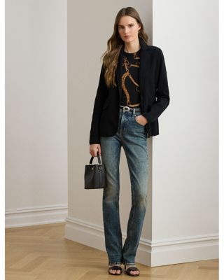 Cotton Blend Sweater Blazer