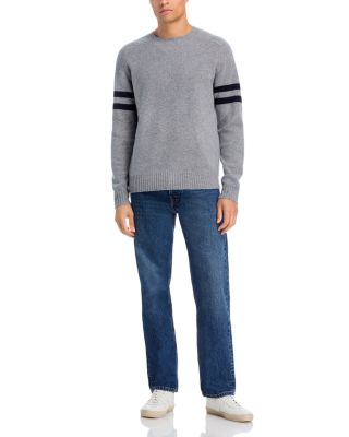 Merino Wool Striped Sleeve Sweater - Exclusive