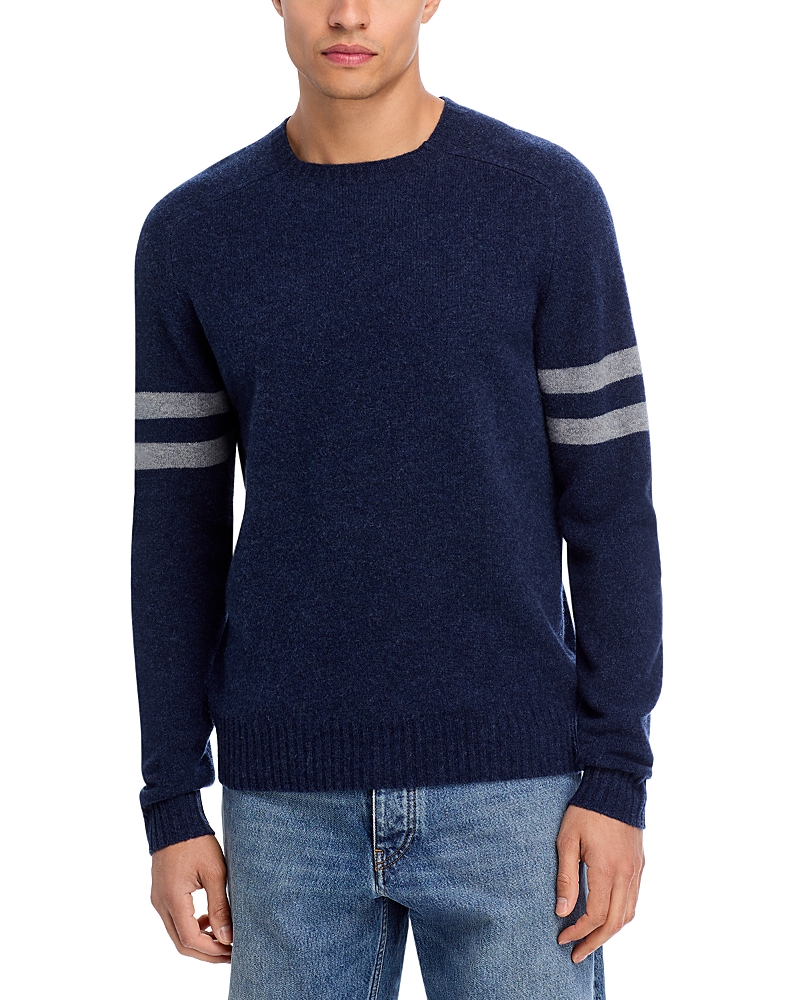 The Men's Store At Bloomingdale's Striped Sleeves Sweater In Blue