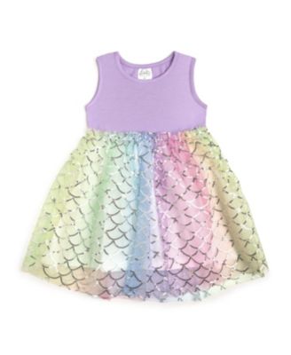 Sweet Wink - Girls' Rainbow Mermaid Tank Tutu Dress - Little Kid, Big Kid