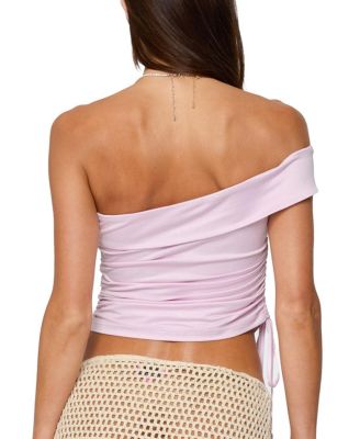 Yafa Asymmetric Off Shoulder Top