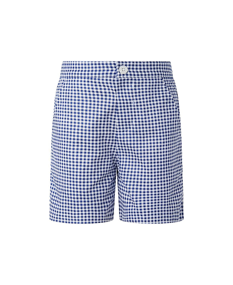 Rachel Riley Boys' Gingham Shorts - Little Kid, Big Kid In Blue