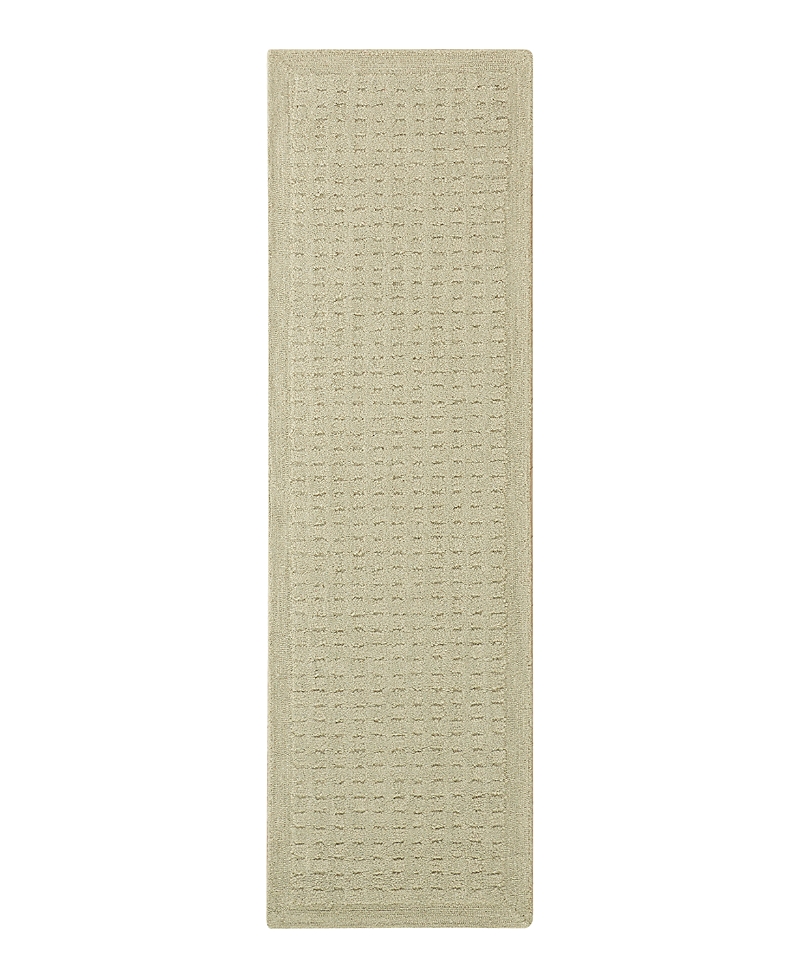 Dkny Pure Grids Pgr01 Runner Area Rug, 2'2 X 7'5 In Green