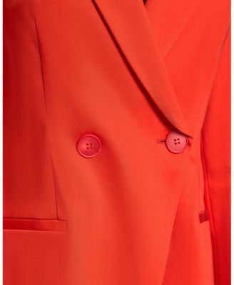 ROWAN Double Breasted Two-Button Jacket in Stretch Cotton