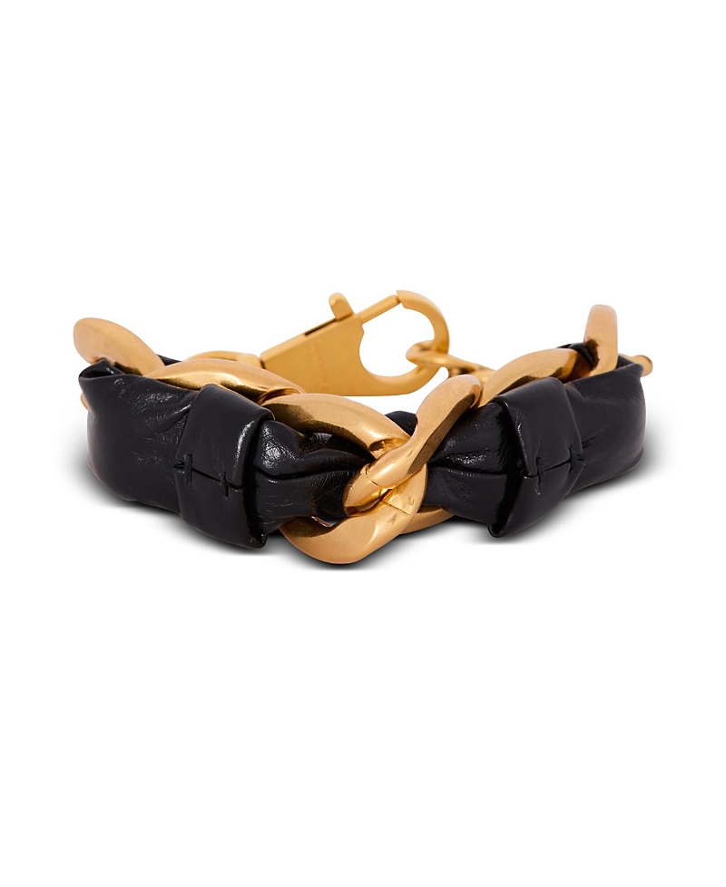 Balmain Soft Chain Leather Bracelet