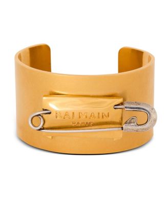Balmain Brass Safety Pin Bracelet