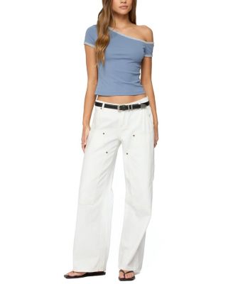 Lorna Contrast Off Shoulder Top