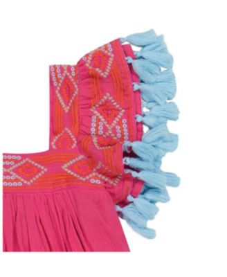 Girls' Embroidery Serena Tassel Dress - Little Kid, Big Kid