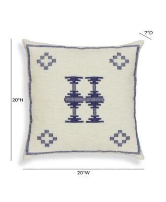 Aztec Wool 20 in Square Accent Cushion