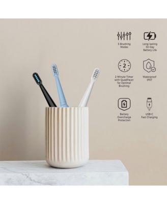 USB Rechargeable Electric Toothbrush with 12 Brush Heads