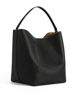 Belted Leather Tote 