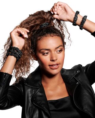 Ruched Ribbon Scrunchie, Pack of 8