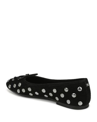 Women&#39;s Alie Stud Leather Ballet Flats