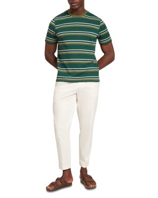 Gorano Striped Textured Tee