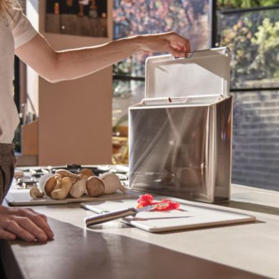 Folio Steel 4 Piece Cutting Board and Case Set