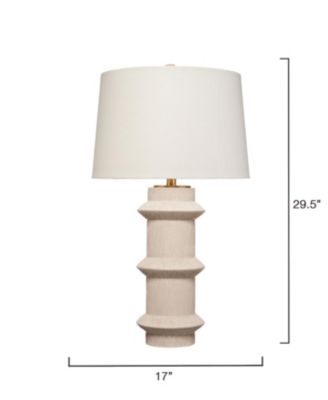 Trousdale Polyresin Table Lamp with Linen Shade