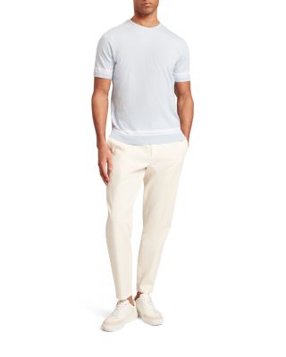 Eauts Block Stripe Trim Cotton Knit Tee