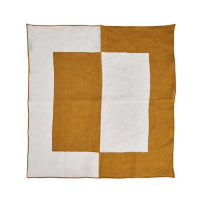 Bauhaus Embroidered Linen Napkins, Set of 4