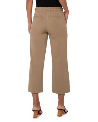 Tie Waist Ankle Pants