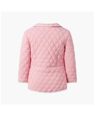 Girls' Two-Tone Quilted Jacket, Little Kid, Big Kid