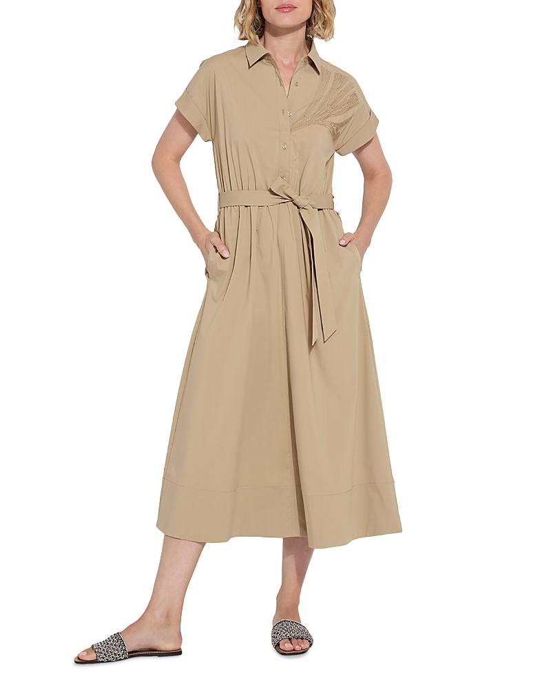 Lyssé Thalassa Midi Shirt Dress In Brown