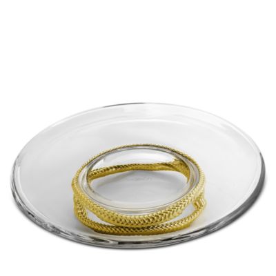 Braid Gold Cake Plate