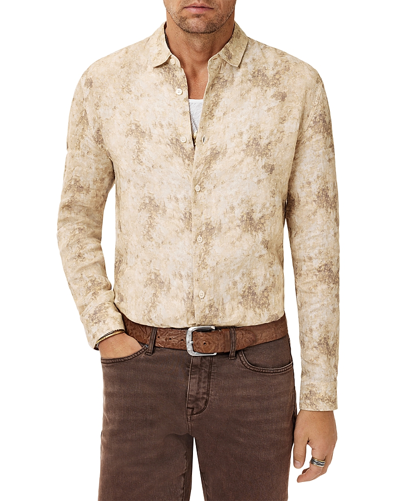John Varvatos Luca Regular Fit Linen Shirt