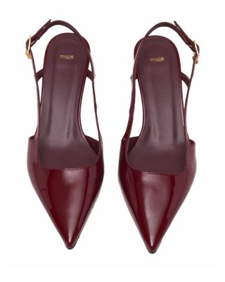 Women's Patent Leather Slingback Pumps