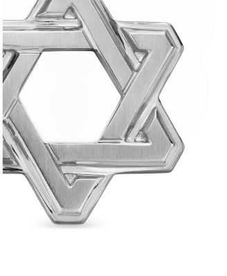 Sterling Silver Deco Star of David Pendant