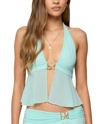 Sea Star Chiffon Split Front Top