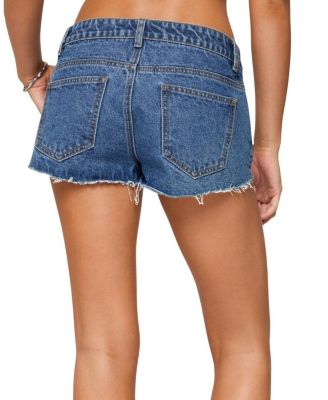 Devin Low Rise Micro Medium Rinse Wash Denim Shorts