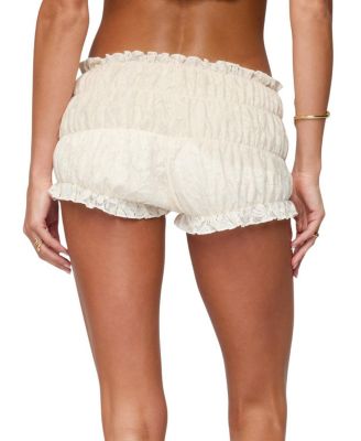 Este Textured Lace Scrunch Shorts