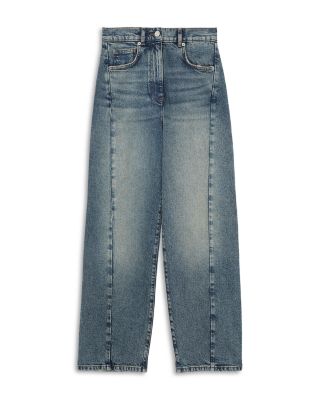 Molly Barrel Leg Jeans in Mid Blue