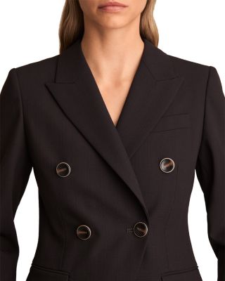 Lia DNA Double Breasted Blazer Chocolate