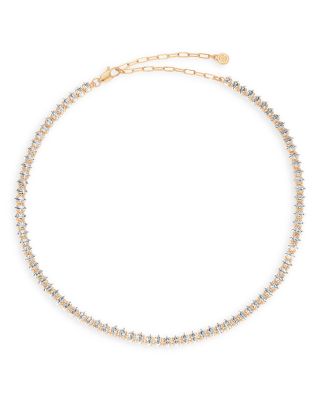 Marquise Crystal Collar Necklace, 16"-19.5"