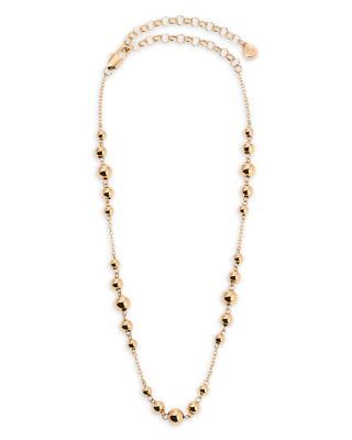 Single Chain Bubble Necklace, 12.5"-16.5"