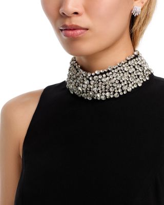 Mock Neck Sarong Dress