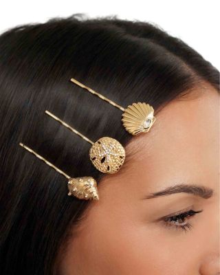 Oceanic Cubic Zirconia Bobby Pins, Set of 3