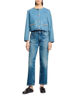 Rhinestone Denim Jacket