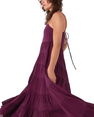 Cotton Tiered Maxi Sun Dress