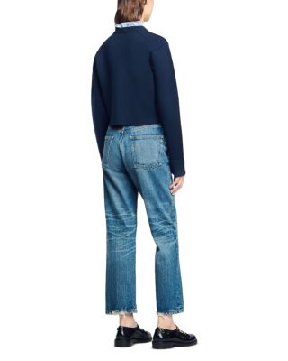 Ruffled Collar Cardigan