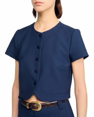 Buttoned Cropped Top