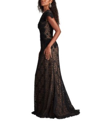 Jasi Embroidered Illusion Gown