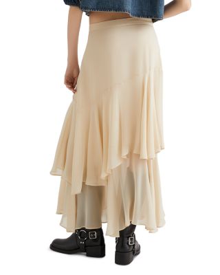 Ferito Silk Skirt 
