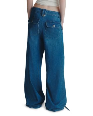 Wide Leg Jeans in Blue Jeans