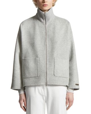 Mock Neck Coat