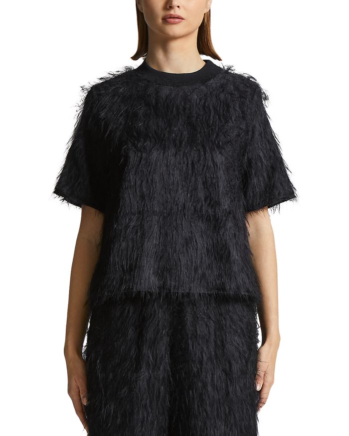 Short Sleeve Eyelash Top