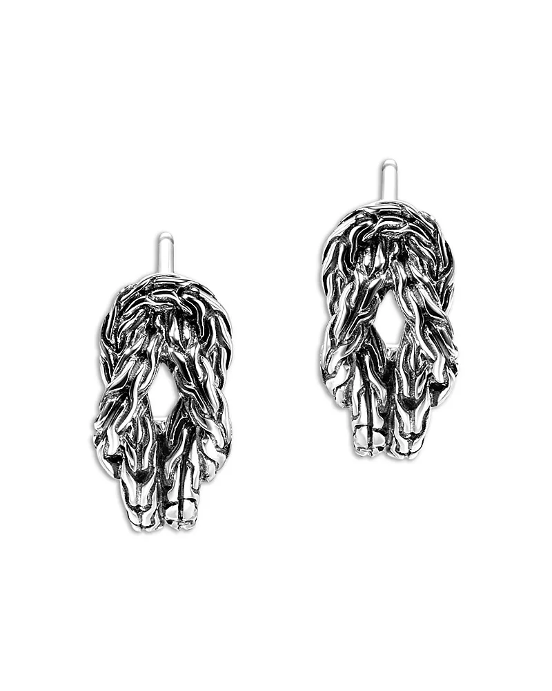 John Hardy Sterling Silver Love Knot Hoop Earrings