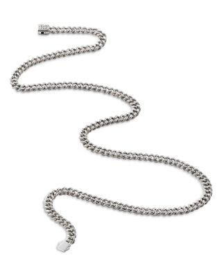 Sterling Silver Curb Chain Necklace, 20"