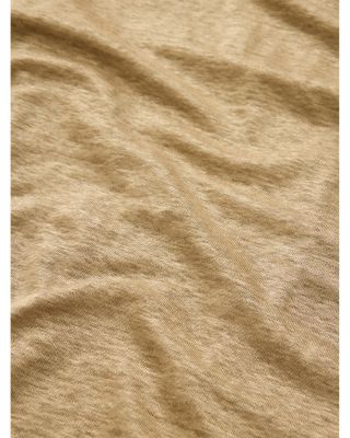 Wooster Slim Fit V Neck Linen Tee  